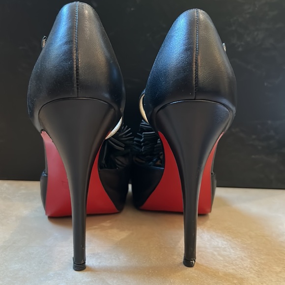 Black Fringe CL Stiletos - Picture 6 of 10